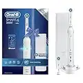 Oral-B Smart 4 Electric Toothbrush with Smart Pressure Sensor, App Connected Handle, 2 Toothbrush Heads & Travel Case, 3 Modes with Teeth Whitening, Gifts for Men/Women, 2 Pin UK Plug, 4000N, White