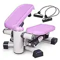 leikefitness Premium Portable Climber Stair Stepper & Waist Fitness Twister Step Machine with LCD Monitor ST6600-1(Pink)