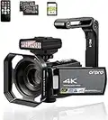 4K Camcorder Video Camera ORDRO AE8 FHD 1080P 60FPS 48MP Video Camera Recorder 4K IR Night Vision Camcorder 3.0'' IPS Infrared Camera Ghost Hunting Camera with IR Night Light