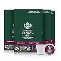 Starbucks Coffee K-Cup Pods, French Roast, Dark Roast Coffee, Notes of Dark Caramel & Sweet Smoke, Keurig Genuine K-Cup Pods, 24 CT K-Cups/Box (Pack of 4 Boxes)