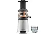 Kenwood JMP601SI PureJuice Estrattore di Succo a Freddo, Centrifuga Slow Juicer con Accessorio Sorbetto, 150 W, 1.3 Litri, Plastica, Argento