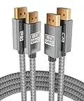 Itramax 8K 60Hz DisplayPort Cable 10FT (2-Pack),DP 1.4 Male Ultra High Speed Cord for Laptop/PC/TV/Gaming Monitor,Support HBR3 Bandwidth of 32.4Gbps,4K@144Hz,2K@165Hz,1080P@240Hz(DP 1.2 Compatible)