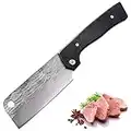 Fubinaty Chef Knife 5 Inch Folding Kitchen Knife Handmade Forged High Carbon Steel Cooking Knife with Full Tang G10 Black Handle for Home, Camping, BBQ