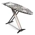 Bartnelli Pro Luxury Ironing Board - Extra Wide 62x19” Steam Iron Rest, Adjustable Height, T-Leg Foldable, European Made