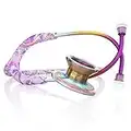 MDF MD One Titanium Stethoscope - Adult - Free-Parts-for-Life & Lifetime Warranty - Limited Edition MPrints - Purpaisely/Kaleidoscope (MDF777T-PYKL)