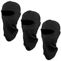 Mnixy 3Pcs Balaclava Face Mask Windproof Ski Mask Full Face Black Balaclavas Breathable Lightweight Winter Ski Motorcycle Helmet Racing Cycling Multi-Purpose Balaclavas for Unisex Men Women Kid