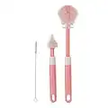 Baby Bottle Brushes for Cleaning Silicon Teat Milk Bottle Water Bottle Brush Set Cleaner Extendable Long Handle 3 pieces