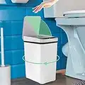 FUNTOOB Touchless Automatic 2.5 Gallon Motion Sensor Plastic, Trash Cans with Lids Small Garbage Bin Slim Trash Can for Bedroom Bathroom Kitchen Office Apartment