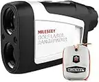 MiLESEEY Télémètre Golf avec Inclinaison on/Off, Telemetre Golf Laser de 660 Yards avec Verrouillage du Drapeau et Vibration, Légal pour Le Jeu en Tournoi, Précision de ±0,55 Yard, Grossissement 6X