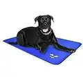 Arf Pets Dog Cooling Mat 35” x 55” Pad for Kennels, Crates & Beds, Non-Toxic, Solid Self Cooling Gel .No Fridge or Electricity Needed