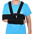 supregear Cabestrillo Brazo Soportes de Brazos, Ajustable Cómodo Cabestrillo Hombro Cabestrillo Hombro Inmovilizador Envolver Respirable Soporte de Hombre para Brazo/Mano/Codo Lesionado - Negro