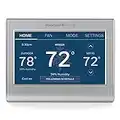 Honeywell Home RTH9585WF Wi-Fi Smart Color Thermostat, 7 Day Programmable, Touch Screen, Energy Star, Alexa Ready, C-Wire Required, Not Compatible with Line Volt Heating Gray