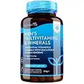 Multivitaminico e Multiminerale uomo - 25 vitamine e minerali attivi essenziali tra cui radice di maca e panax ginseng - 180 compresse vegane - senza riempitivi o leganti sintetici – Nutravita