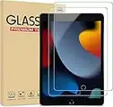 [2 Pack] Screen Protector for iPad 10.2 9th Generation (2021) 8th Generation (2020) 7th Generation (2019) Tempered Glass Ultra Clear Anti Scratch Film