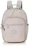 Kipling SEOUL S, Kleiner Rucksack mit Laptop-Schutz 13 Zoll, 35 cm, 14 L, 0.50 kg, Grey Gris