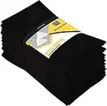 Utopia Kitchen Cloth Napkins [12 Pack, Black] 46x46 cm Cotton Blend Washable and Reusable Table Dinner Napkins for Hotel, Lunch, Restaurant, Weddings, Event and Parties