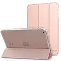 MoKo Case for iPad Mini 1/2 / 3, Ultra Slim Lightweight Smart-shell Stand Cover with Translucent Frosted Back Protector for iPad Mini 1 (2012)/iPad Mini 2 (2013)/ iPad Mini 3 (2014), Rose Gold