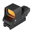 Feyachi RS-30 Reflex Sight Multiple Reticle System Red Dot Sight with Picatinny Rail Mount 5 Brightness Settings