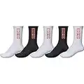 Globe Bar Crew 5 Pack Socks - Assorted