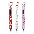 Hello Kitty 0.7mm 6-Color Multicolor Ballpoint Pen w/Hello Kitty Figure 1PC (Red)