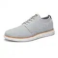 Bruno Marc Mens Mesh Sneakers Oxfords Lace-Up Lightweight Casual Walking Shoes, Grey - 12(Grand-01)