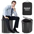 Pankay Portable Toilet for Camping, 15.8" Extra Large Camping Toilets Portable Potty for Adults, Travel Toilet with Handbag, Easy Set Up, Lightweight and Sturdy, Camp Toilet for Car Boat Hiking Beach