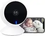 Laxihub Baby Camera 5G WiFi, M1 2K Baby Monitor with Sound & Motion Detection, 2 Way Audio, Night Vision, Smart Home Camera Compatible with Alexa, Google