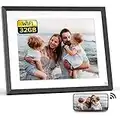 NexFoto WiFi Digital Picture Frame 32GB Memory Digital Photo Frame, Electronic WiFi Picture Frame with IPS Touch Screen, Share Photos Videos via Easy-to-Use App, Gift for Grandparents