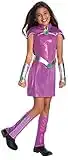Rubie's Costume Co 630766_M Girls DC Superhero Deluxe Starfire Costume, Medium, Multicolor