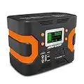 HOWEASY Portable Power Station, 330W (Peak 380W) Solar Generator (Solar Panel Not Included), 300Wh Backup Lithium Battery, with 110V/330W AC Outlet and LED Light, for Family Camping RV Emergency