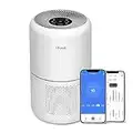 LEVOIT Purificateur d'Air HEPA H13 jusqu'à 50㎡, CADR 240m³/h, Surveille La Qualité de L'Air, Mode Auto Intelligent, Contrôle par App Alexa, 22dB Silencieux, Élimine 99,97% de Particules Core 300S