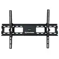 PrimeCables Tilt TV Wall Mount Bracket for 37-70 inch Curved / Panel TVs up to VESA 600 and 121 Lbs - Heavy Duty Cold Steel with Safety Lock & Integrated Bubble Level (Sturdy, Universal Design)