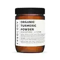 100% Organic Turmeric Powder 220g - 5% Curcumin - Straight from Farm in India - Raw, Vegan and Gluten-Free - Non-GMO - No Additives or Preservatives - Recyclable Glass Jar