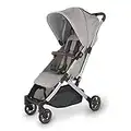 UPPAbaby MINU V2 Lightweight Stroller - STELLA (Grey Melange on Silver Frame with Chestnut Leather)