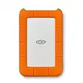 LaCie Rugged USB-C, 2TB, Portable External Hard Drive, Drop, Shock, Dust, Rain Resistant, for Mac & PC, incl. USB-C w/o USB-A cable, 2 year Rescue Services (STFR2000800)