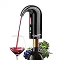 COSYALL Aeratore Elettrico per vino, Decanter per Vino Aperitivo Accessori Ossigenatore Ricaricabile del Vino, Dispositivo per Versare il Vino con Sacchetto per la Polvere (Nero)