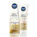 NIVEA SUN Fluide visage anti-taches Luminous 630 FPS 50 (1 x 40 ml), Protection solaire à la formule légère et non grasse, Soin visage protecteur pour peaux sensibles