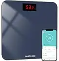 Bascula de Baño Bascula grasa corporal y muscular, Healthkeep Báscula de Baño con App, Báscula Inteligente Monitores con Medición de IMC, hasta 180 kg y 0.05 kg de precisión (gris)