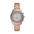 Fossil Women's 38mm Scarlette Mini Stainless Steel Hybrid HR Smart Watch,Fitness Tracker, Color: Rose Gold (Model: FTW7043)