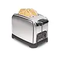 Hamilton Beach Retro Toaster with Wide Slots, Sure-Toast Technology, Bagel & Defrost Settings, Auto Boost to Lift Smaller Breads, 2 Slice, Polished Stainless Steel (22782)