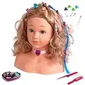 Theo Klein 5240 Princess Coralie Make-Up and Hairdressing Head 'Sophia' I With Hair clips , Make - up and lots of further Accessories I for Children Aged 3 Years and up