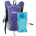 Andes Purple 2 Litre Hydration Pack Water Rucksack/Backpack Cycling Bladder Bag New