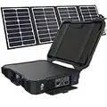 MONTEK X1000 Solar Generator 1000W With 80W Solar Panel, Portable Power Station 1010Wh Emergency Backup Lithium Battery,120V Sine Wave AC Outlets for Home Outdoor Camping Hunting Travel