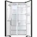 Fridgemaster MS91500IFB Frost Free American Fridge Freezer - Black - F Rated