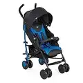 Chicco Echo Passeggino Leggero Pieghevole da 0 Mesi a 22 kg, Passeggino Reclinabile e Compatto con Manicotto Paracolpi, Posizione Nanna, Chiusura a Ombrello, Capote Trasformabile -Blu