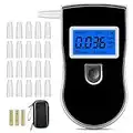 Winload Alcohol Breathalyzer, Portable Alcohol Breath Tester with 20Pcs Mouthpieces, High Accurate BAC Alcohol Breathalyzer, Professional Breathalysers Blood Alcohol Tester with LCD Digital Screen