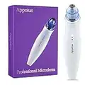 Microdermabrasion Machine - Appolus Premium Diamond Microdermabrasion Device for Flawless Glowing Skin - 2 Diamond Tips-5 Heads-Blackhead Blemishes Remover-Pore Lines Wrinkles Sagging Minimizer