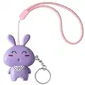 Personal Safety Alarm,130 Decibels Safety Self-Defense Alarm Keychain with USB Charging, Cartoon Style Safety Personal Alarm Protection Device, Suitable for Ladies,Children and The Elderly…(Purple)