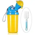 [500ML] BYETOO Portable Bébé Enfant Potty Urinoir,Bouteille D'urinoir pour Enfants,D'urgence Pot de Toilette pour Camping Car Voiture Embouteillage Voyage et Formation Kid Potty Pee,Jaune,Garçon