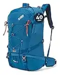 Terra Peak Flex 40 Sac à dos de randonnée bleu pour hommes 40L Petit avec fermeture à YKK et polyester 3D Air Mesh respirant pour le trekking support système d'hydratation et avec ceinture de hanche